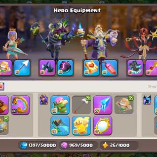 RARE💥FULL MAX TH 18!XP 263!8 EPIC MAX💥HEROS:105-105-95-80-55!NC 1K!MAX DEFANCE!FULL MAX PROFIL!INSTANT DELIVERY  - Image 7