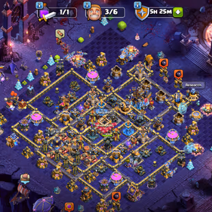 TH18 MAX BASE🔥LEGEND RANK T-5300🔥COSMIC SCENERY!! 259-XP GG/MAX SB/MAX SnB/MAX AF/MAX FB/MAX RS/MAX EB/MAX!! 3X SCENRY - Image 1