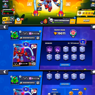 🔥CHEAPEST🔥22X BRAWLER MAX | 18X HYPERCHARGE | 19K TROPHY | 57 RARE SKINS | BEST 158 SKINS | CHECK PHOTOS | INSTANT  - Image 2