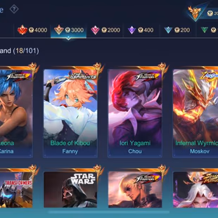 Hot Offers Mega Col III-455 Skins-Legend Freya x Gusion-Fanny Aspirantt-Naruto Lukaz-Allstars Moskov-Starwars Argus-Cho - Image 4