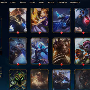 SEVER [ EUW ] - 118 LVL  - UNRANK - 303 SKINS - 150 CHAMP [ 465 BE - 10 RP ] - FULL ACCESS  - Image 2