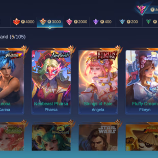 PL622|Lvl 77|EXALTED V|267 SKIN|ALL EMBLEM MAX|LESLEY LEGEND|3 COLLECTOR(FLORYN,ANGELA)|ANGELA KISHIN|PHARSA NEOBEAST|SA - Image 4
