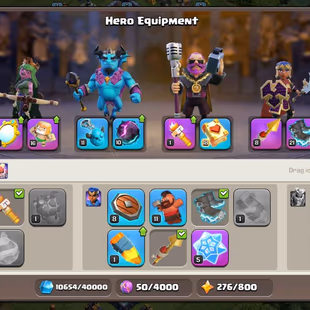 🔥[900 CWL MEDALS-5'000 GEMS] 🔥PREMIUM TH-14 | [8EPIC-E.BOOT MAX-S.BALL-G.G-20] | HERO-69-76-37-41-30 | STRONG DEF - Image 5