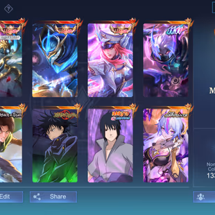 🔥BIG DISCOUNT🔥RARE COLLECTION ||MEGA-4 || LEGEND-3|| GRAND-16|| EXQUISITE-14 | SKIN-511 || LEVEL-138||ALL MAX EMBLEM - Image 2