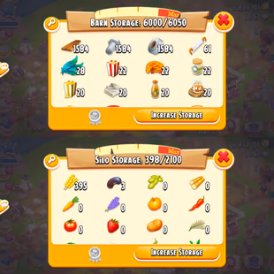 🔥6050 BARN STORAGE LEVEL 81🔥6000 BARN FILLED | SILO 398:2100 | 1047 DIAMOND | 6.8 MILLON COINS | CHECK PHOTO | INSTANT - Image 2