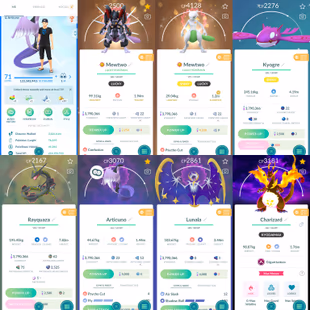 P 2.063 Level 71 Super MewtwoArmor GalarArticuno Rayquaza GalarMoltres Lunala gmaxCharizard 23 Shiny And Legendary 337 - Image 2