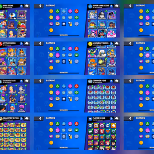 🔥3x PRESTIGE 🔥3x TITLES | Trophy 16.2K | 12x Max Brawler | 180x Skins | 12K Coins | Instant Delivery - Image 5