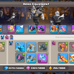 RARE DARK DAYS SKINS SET [TH18] MAX || 4 HERO MAX || ALMOST 9 EPIC EQUIPMENT MAX || 7 MAP || GOOD PROFILE || CHEAPEST - Image 7