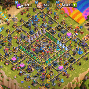 🌟BEST OFFER | TH 18 MAX DEFENCE 🌟HERO 105-105-84-80-55 | 6X EPIC EQUIPMENT MAXED | RARE WAR ARENA SCENERY | NC YES - Image 1