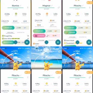 OKINAWA | SAGA | FUKUOKA PIKACHU BG 💎 206 SHINY 💎 107 LEGENDARY [] 5 SHINY LEG [] 12 LBG [] 7M DUST [] AVAILABLE - Image 2