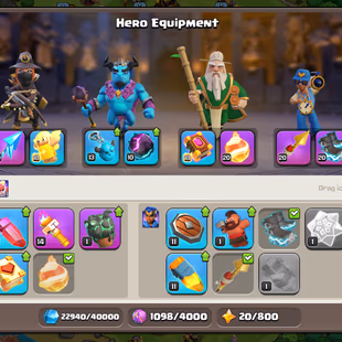 TH 14 FULLY MAX NOTHING LEFT-XP 213- [ 6 EPIC EQUIPMENT MAX-NC 500-HERO 85-85-60-60-30-BEST DEAL - Image 7