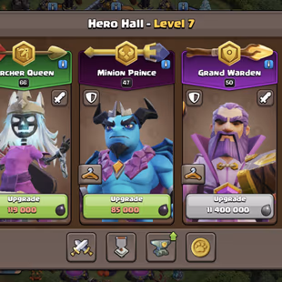 ||3Epic max ||Xp141 Th 13account|| Wall max|| 2heros max||6th builder unlock||10Epic equipment||Name change available||  - Image 8