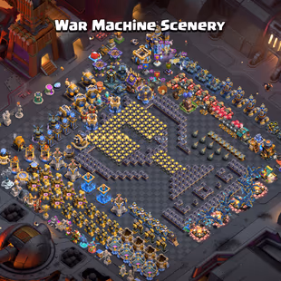🌟TH 18 ALMOST MAX 200 WALL MAX🌟5X HERO MAX 105/105/95/80/55/12 | 6 EPIC MAX 6 EPIC LV-23! NC-500 | WAR MACHINE SCENERY - Image 1