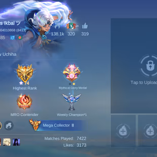 🔥MEGA-3 🔥|| BIG DISCOUNT!! LEGEND- 2|| GRAND-31|| EXQUISITE-16|| HEROS-131|| SKIN 564 || LEVEL-128|| ALL MAX EMBLEM || - Image 8