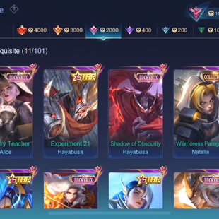 Flash Sale Exalted Col III-350 Skins-Freya Legend-Exo Hayabusa-Eren AOT-Angela Aspirant-2 Colector-Epic Recall-Max Emble - Image 6