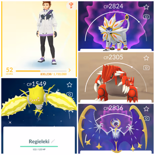 Lvl 50+ [Shiny Regieleki] | 48 Legendary | Solgaleo | Lunala | Kyogre | Groudon | Lugia | Regidrago | Instinct | 843 - Image 2