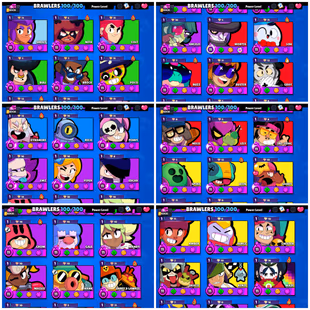  82.4K TROPHY | 44 MAX [ 36 HYPERCHARGED ]  361 RARE SKINS | 100/100 BR | 51 TITLES | 38 MAX RANK BRAWLERS  - Image 3