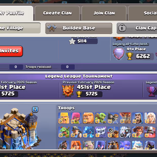 🔥RAREST GLOBAL RANK 4🔥USA LOCAL || ALL EPIC EQUIPMENT MAX [TH18] NEAR MAX || 5 HERO MAX || DEFENCE MAX ALMOST || - Image 3