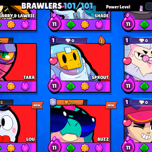 160-GEM / 3v3 WINS | 75.3K TROPHY - 320X SKINS | 101/101 BRAWLER | 72X MAX | 45X HYPER | NC AVAILABLE | BEST DEAL - Image 7