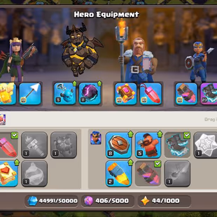 🚀TH18 SUPER WAR ACCOUNT🚀FULL MAX WALLS | 35-56-3-48-50 | 136 CWL MEDALS | INSTANT  DELIVERY | - Image 3