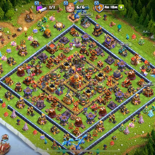 TH-16 [MAXED DEFENCE] | MIRROR-ARROW [MAX] FIREBALL-BOOT [17] | 6 BUILDER | XP-202 | HERO 55-63-45-33-20 | 1785 STARS |  - Image 2