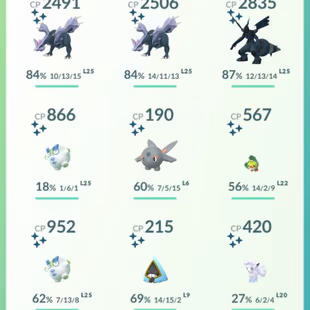 3 SHINY LEG KYUREM ZEKROM - LEVEL 70 - 182 SHINY - 16 LEGENDARY || 9-10M - Image 8