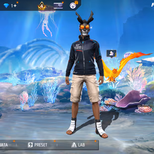 FF283|Lv62/345 Weapon (2 EVO + 52 Mythic)/M1014-GREEN FLAME DRACO/304 Costume (14 Mythic)/62 Emote (19 Mythic)/64 Backpa - Image 2