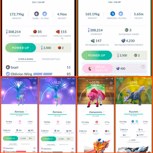 🍓LEVEL 58 ACCT | SHINY RAYQUAZA MOLTRES LUGIA MEWTWO | 324 LEGENDARY | 40 HUNDO IV 💯) 1180 TRADEABLE | RARE COLLECTOR - Image 6