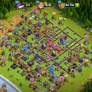 💫[ PREMIUM TH-18 ]💫6 EPIC MAX: SB-SN-AF-FB-EB-RS [MAX] || MOST WALLS MAX || HEROS: 84-87-54-70-45 || NICE DEF - TROOPS - Image 1