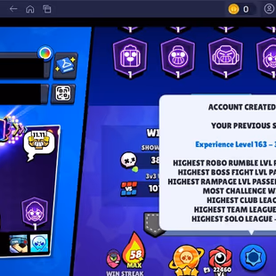 363 SKINS | 68.200 TROPHIES | 101 BRAWLERS | 62 HYPERCHARGE | 65 MAX | 33 PRESTIGE | 8 BUFFIES - Image 7