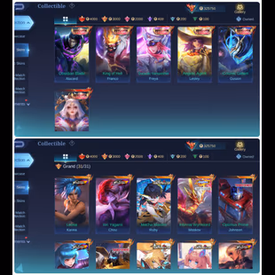 ML/ 71/ WORLD COLLECTOR/ 720 SKINS/ KOF ALL SKINS/ NARUTO 04/JJK 2/VESSEL AAMON/2 EPIC RECALL/HIGH WR 68/COLLECTOR YSS/ - Image 4