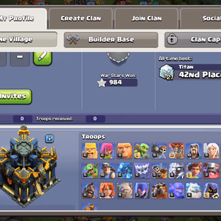 🔥TH 17 NEAR MAX🔥BK 91 AQ 100 MP 52 GW 75 RC 50 || FREE NAME CHANGE || 3 EPIC EQUIPMENT MAX || 6 HERO SKIN - Image 3