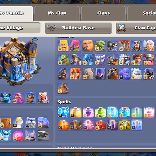 🚀INCREDIBLE TH18 GEM ACCOUNT🚀43000 GEMS | PURCHASED SCENERY | 14 HEROS SKINS | EPIC EQUIPMENTS | INSTANT  DELIVERY | - Image 3