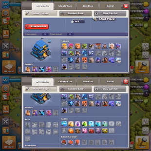 26200 GEMS! ALMOST MAXEDOUT TH-12! XP-127! 7X HIGH LVL EPIC EQUIPMENTS! HEROES:-53-58-40-40! MAX WALLS! FAST DELIVERY - Image 3