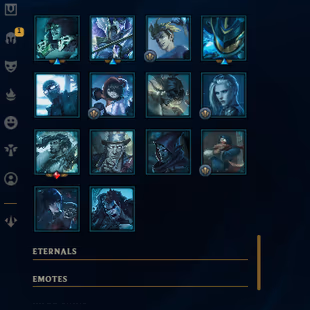 SEVER [ EUW ] -118 LVL  - UNRANK - 23 SKINS - 90 CHAMP [ 22806 BE - 425 RP ] - FULL ACCESS RARE PAXS SKINS - Image 8
