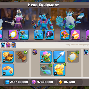 DEFENCE MAX TH-14 || 1X PAID SCENERY || M.M [17] - F.B [12] - 5 EPIC || HERO: 76-80-53-52-26 || NICE TROOPS - ALIF - Image 6