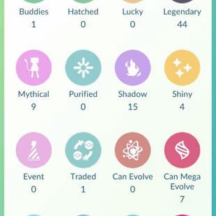 LEVEL 29 | 44 LEGENDARY | 3 SHINY LEGENDARY  | 4 SHINY | 9 MYTHICAL | 1 SHINY MYTHICAL | INSTANT DELIVERY - Image 3