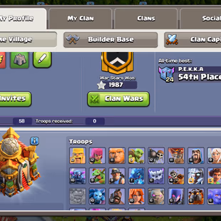 TH 16 ALMOST MAX || 3 HEROES MAX || BK 92 AQ 95 GW 70 RC 45 MP 53 || HIGH EPIC EQUIPMENTS || HERO SKINS - Image 3