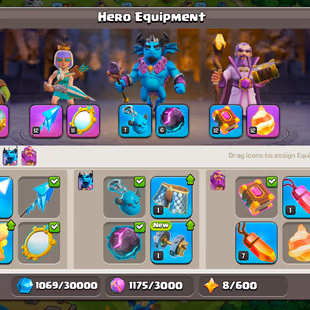 BEST OFFER | TH 12 FULLY MAX OUT | HEROES : 65-65-40-40 | 6 HIGH EPIC EQUIPMENT | NC FREE | 369 MEDALS | 5K GEMS | - Image 8