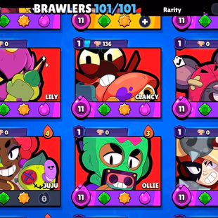 95.5K TROPHIES-94 MAX BRAWLERS-101 BRAWLERS -83 HYPERCHARGED-464 SKINS-Virus 8 BIT-MANY LEGENDARY SKIN - Image 5