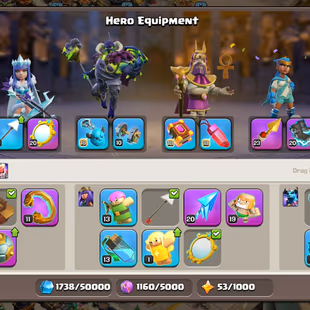 🔥Th18 Stacked Obstacles🔥 || 2x Sceneries || Heroes 88-94-64-75-46 || High Epic Equipment || Builder Base Maxed - Image 8