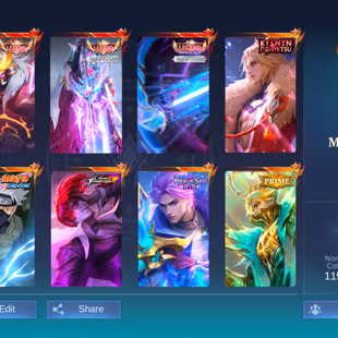 RARE ASSASIN FIGHTER MM BASED ACC || 3 LEG 12 GRAND 12 EXQUISITE || MEGA COLLECTOR 5 || EX 100 STAR || GOOD WR || 124 MS - Image 1