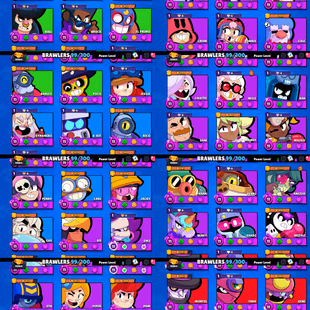 112K TROPHIES ALL TIME HIGH🌟RED AND BLUE KING FRANK🌟 MACHERINO PIN | 437 SKINS | 79 HYPERCHARGE | 94 MAX LEVEL BRAWLER - Image 4