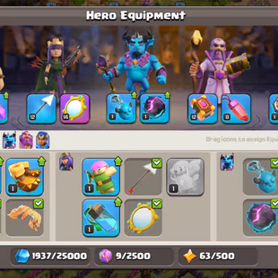 Th16 rushed account || rename free | 2x epic equipment | 2200 gems | high gems account | th16 donation account | th16  - Image 7