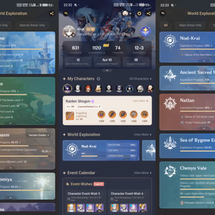 All Platform - EU - AR60 - 74 Character 27 5'Star - 10 Weapon 5'Star  - Columbina - Furina - Lauma - Neuvillette - Arlec - Image 6