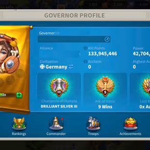3 Commanders - 2,9M Credits  -  16 Passport - 5k Gems - 4 Farm  - Image 2