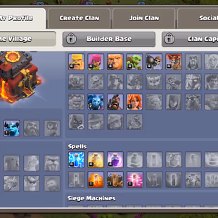Clan Castle Max -- Th10 Rush -- 5 Account add in 1 Mail -- Magic Good -- Nc  free Gems -- Good Donation account --  full - Image 4