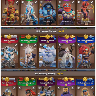 TH18 Max Full 🔴 5 Full Set ( 4 Cosmic Skins ) 🔴 38 Skins - 13 Scenries - BH10 Max - Heros Max - Dream Account - C475 - Image 5