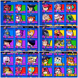  101/101 BR | 200 GEMS | 62.4K TROPHY | 39 MAX [ 29 HYPERCHARGED ] | 285 RARE SKINS | 37 MAX RANK BRAWLERS  - Image 3