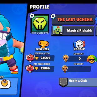 23600 TROPHIES [] 66 BRAWLERS [] 2 MAX BRAWLERS [] 30 SKINS - Image 2